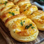 Cheddar Garlic Biscuit Twists