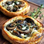 Mushroom, Shallot and Herbed Goat Cheese Tarts