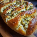 Swirled Garlic Herb and Cheese Bread