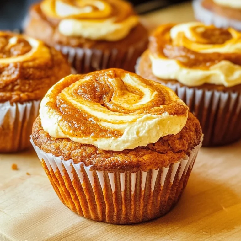 Best Swirled Pumpkin Cream Cheese Muffins