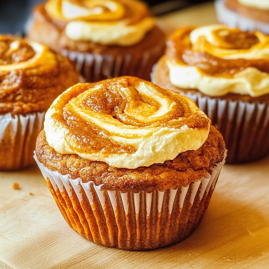 Best Swirled Pumpkin Cream Cheese Muffins