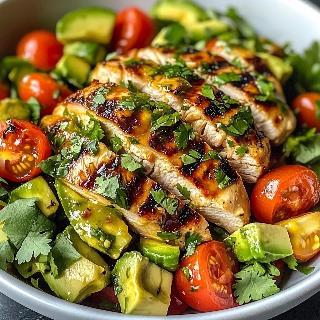 Grilled Chicken Avocado Salad