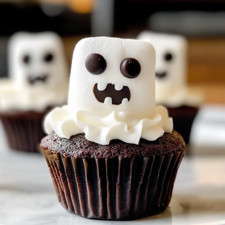 Marshmallow Ghost Cupcakes