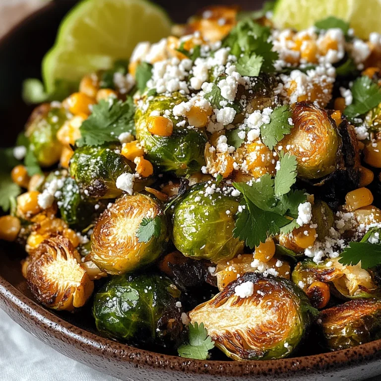 Mexican Street Corn Brussels Sprouts